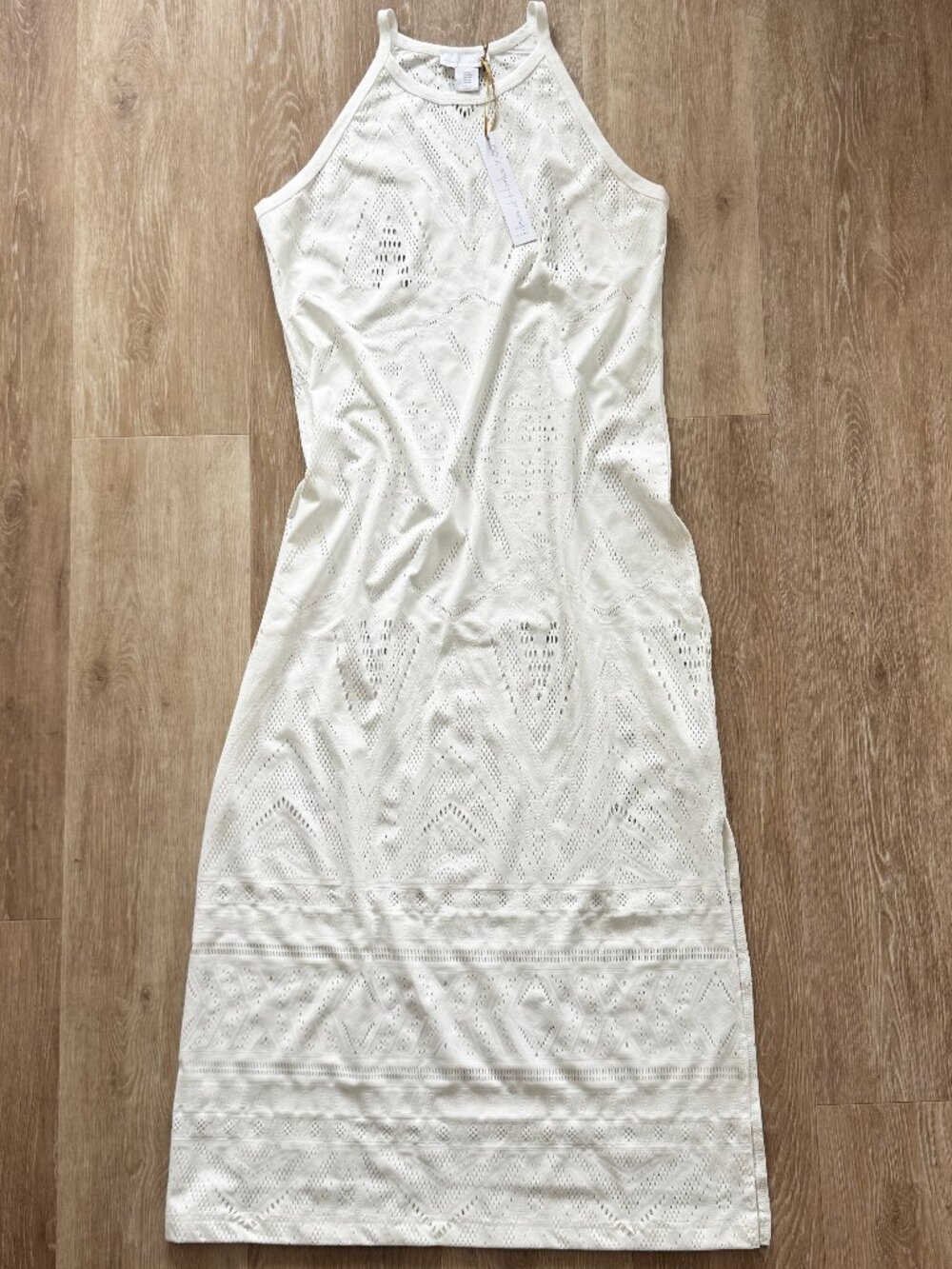 House of Harlow 1960 White Eyelet Beach Cover-up Dress, Size Med, NWT! REVOLVE